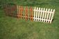 Recinzione steccato in legno tonalit ciliegio per esterno/inter